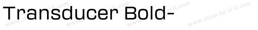 Transducer Bold字体转换